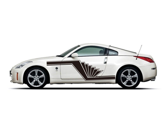 Picniva sty534Car Body Side Stripes Vinyl Graphics Sticker Decals 2 Pcs