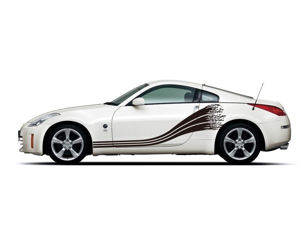 Picniva sty439 Car Body Side Stripes Vinyl Graphics Sticker Decals 2 Pcs