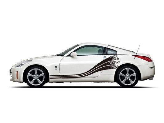 Picniva sty439 Car Body Side Stripes Vinyl Graphics Sticker Decals 2 Pcs