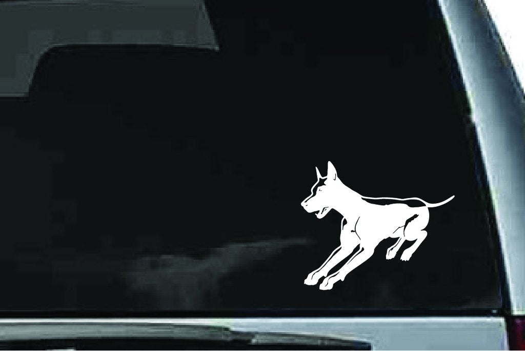 Picniva Doberman Dog Sty4 Vinyl Car Window Decal, Approx 5 in