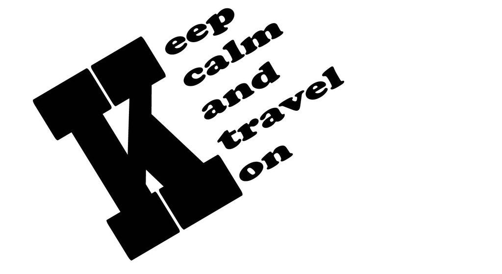 Picniva Keep Calm And Travel On Quote Removable Vinyl Wall Decal - Color: keep calm and travel on