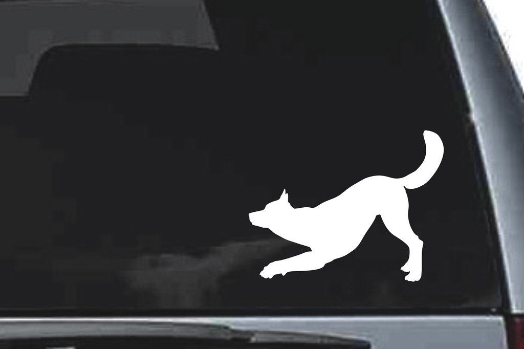 Picniva Wolf Sty14 Vinyl Car Window Decal, Approx 5 in
