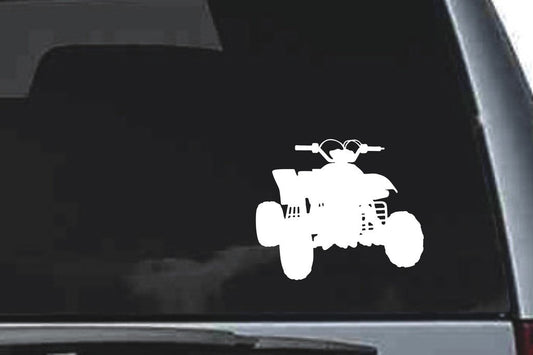 Picniva ATV Quad Sty3a Vinyl Car Window Decal, Approx 5 in