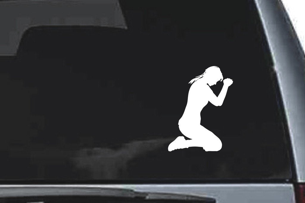 Picniva Woman Sty1 Vinyl Car Window Decal, Approx 5 in