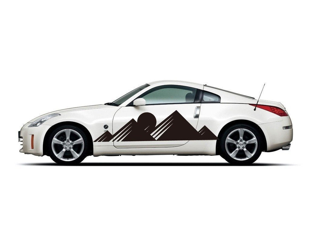 Picniva sty485 Car Body Side Stripes Vinyl Graphics Sticker Decals 2 Pcs