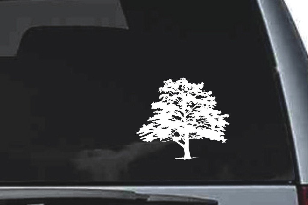 Picniva Tree Sty25 Vinyl Car Window Decal, Approx 5 in
