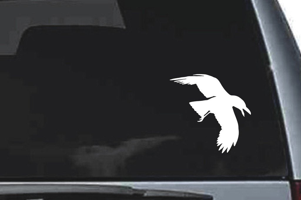 Picniva Crow Sty7a Vinyl Car Window Decal, Approx 5 in