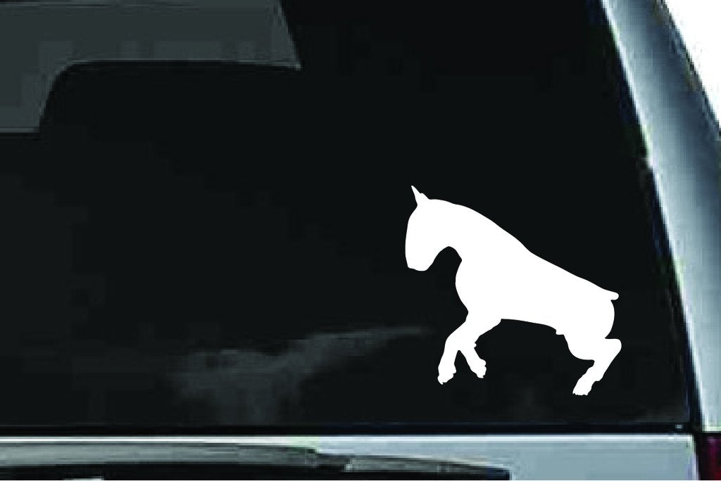 Picniva Bull Terrier Dog Sty4 Vinyl Car Window Decal, Approx 5 in