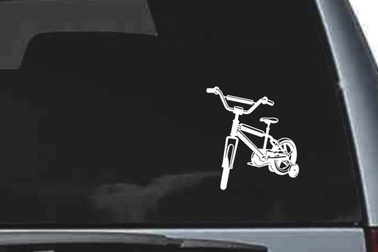 Picniva Bicycle Sty5 Vinyl Car Window Decal, Approx 5 in