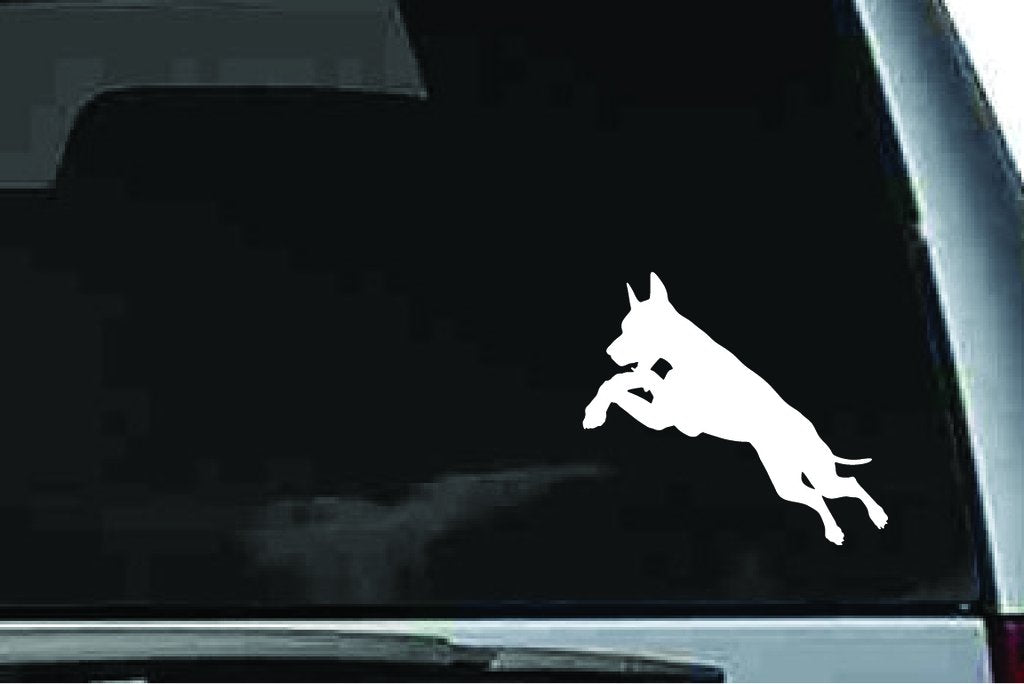 Picniva Doberman Dog Sty3a Vinyl Car Window Decal, Approx 5 in