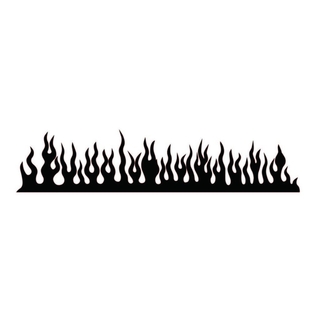 Picniva Style 1 Racing Side Stripe Vinyl Decals, 11 x 50 in, 2 Pc