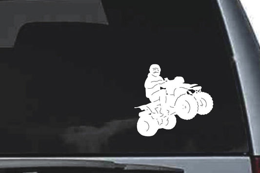 Picniva ATV Quad Sty7 Vinyl Car Window Decal, Approx 5 in