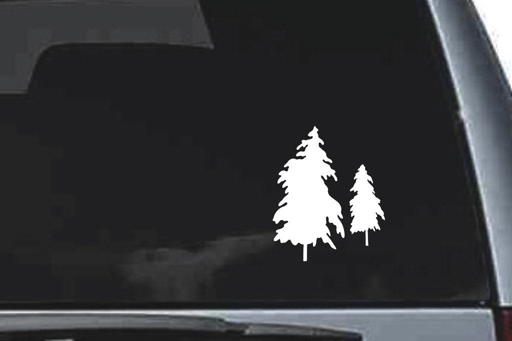 Picniva Tree Sty13 Vinyl Car Window Decal, Approx 5 in