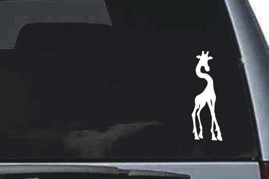 Picniva Giraffe Sty5 Vinyl Car Window Decal, Approx 5 in