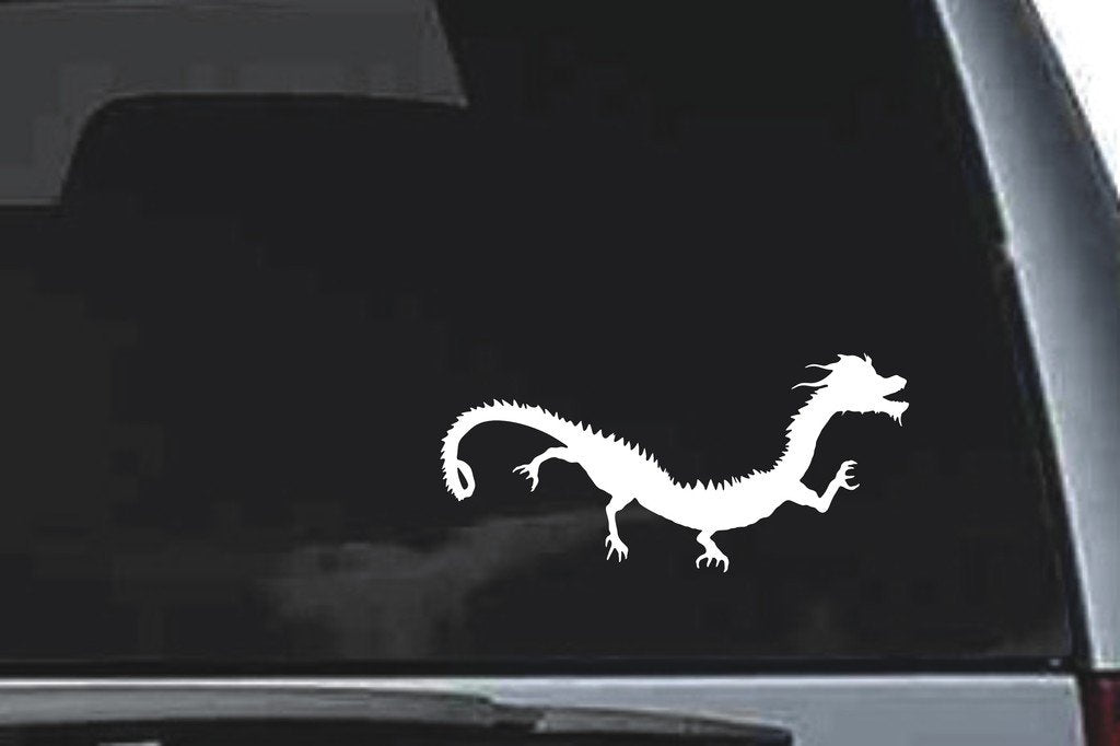 Picniva East Dragon Sty13 Vinyl Car Window Decal, Approx 5 in