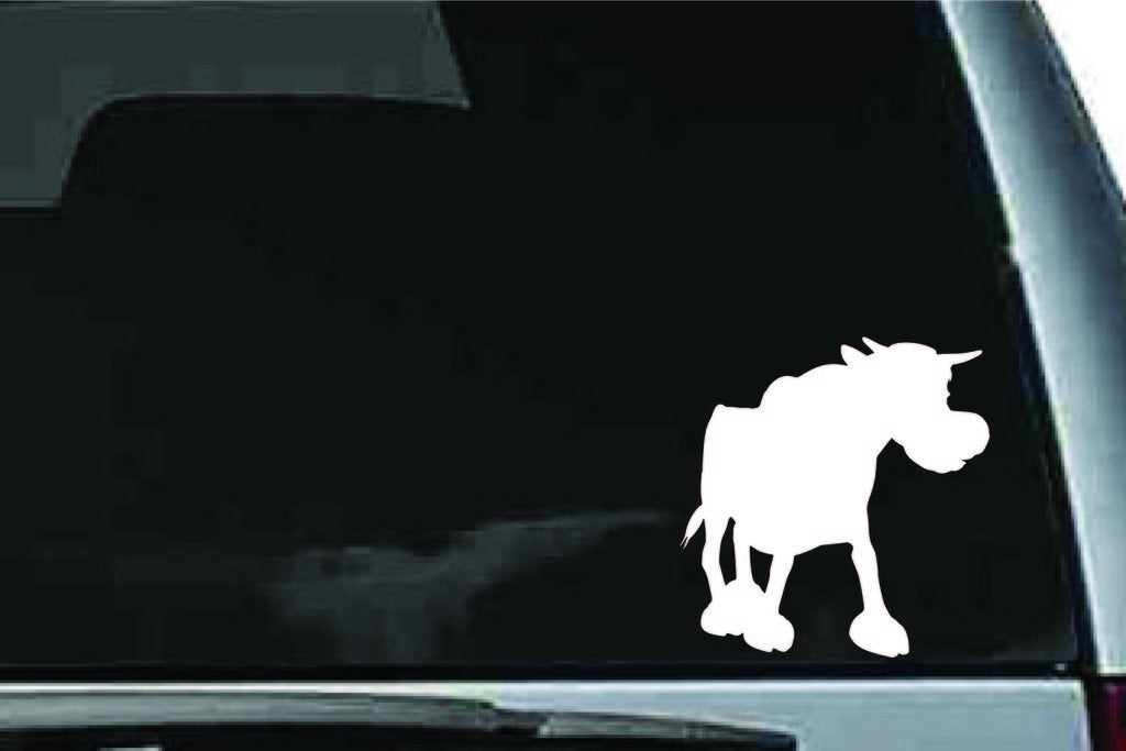 Picniva Bull Sty17a Vinyl Car Window Decal, Approx 5 in