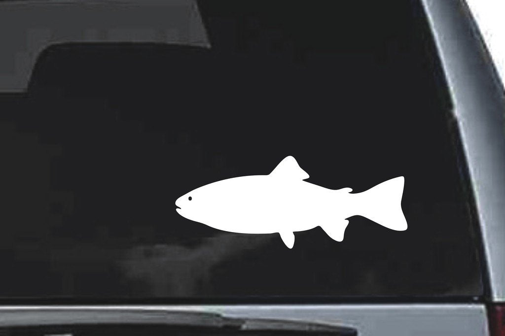 Picniva Fish Sty55 Vinyl Car Window Decal, Approx 5 in