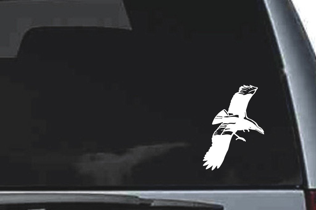 Picniva Crow Sty8 Vinyl Car Window Decal, Approx 5 in