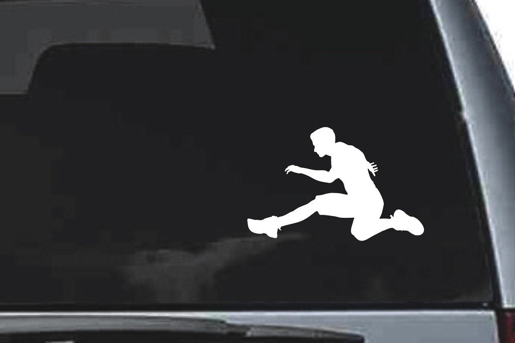 Picniva Hurdles Sty1 Vinyl Car Window Decal, Approx 5 in