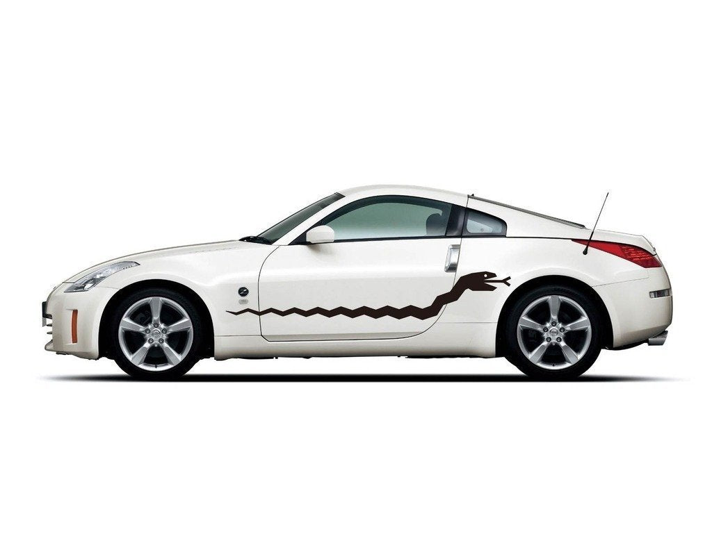 Picniva Style 170 Racing Side Stripe Vinyl Decals, 13 x 76 in, 2 Pc