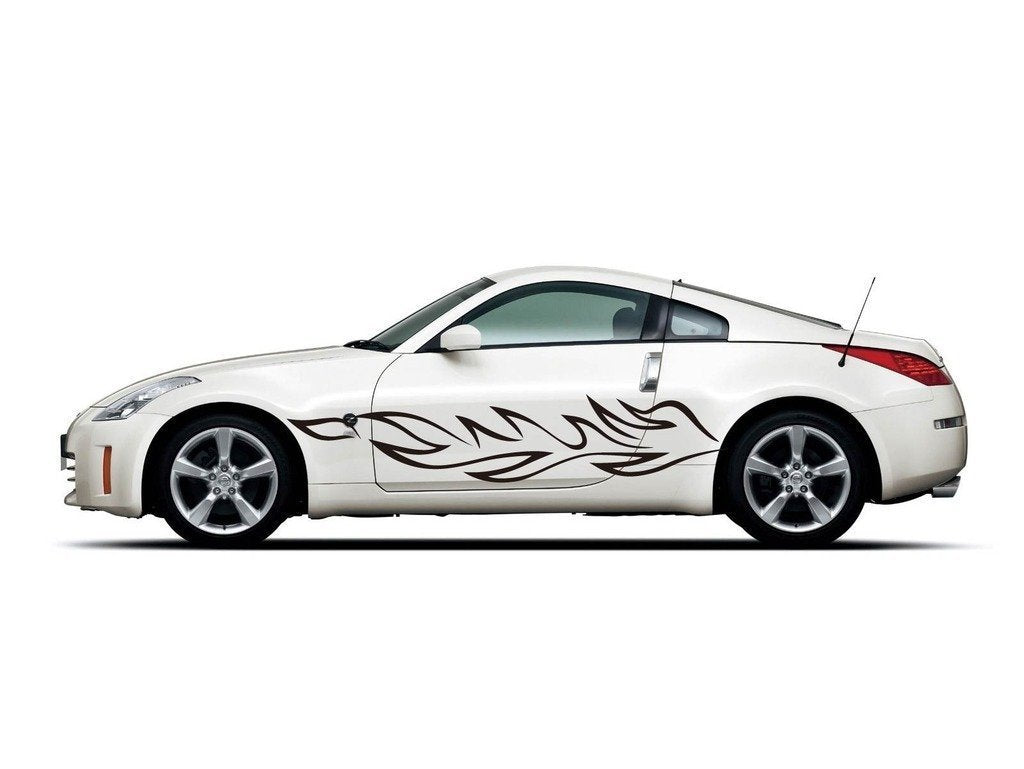 Picniva sty448 Car Body Side Stripes Vinyl Graphics Sticker Decals 2 Pcs