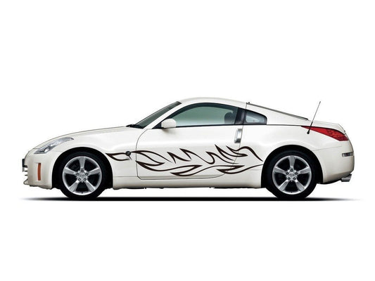 Picniva sty448 Car Body Side Stripes Vinyl Graphics Sticker Decals 2 Pcs