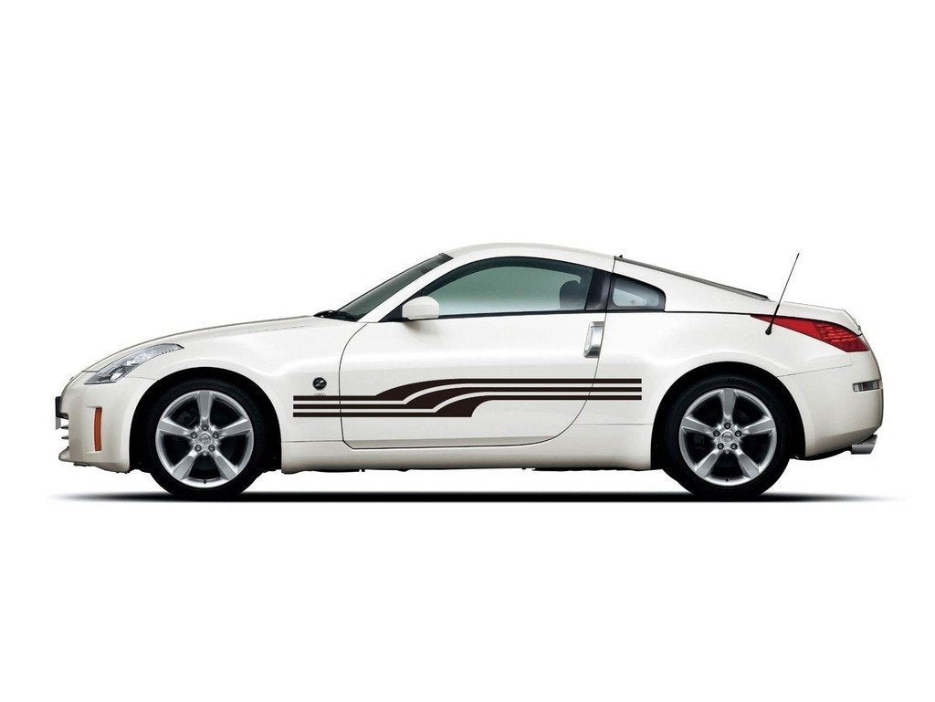 Picniva Style 98 Racing Side Stripe Vinyl Decals, 10 x 91 in, 2 Pc