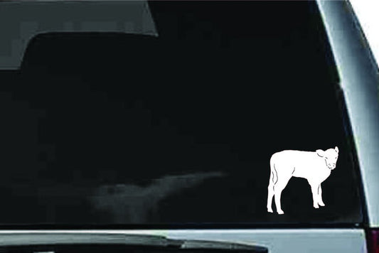 Picniva Cow Sty72 Vinyl Car Window Decal, Approx 5 in