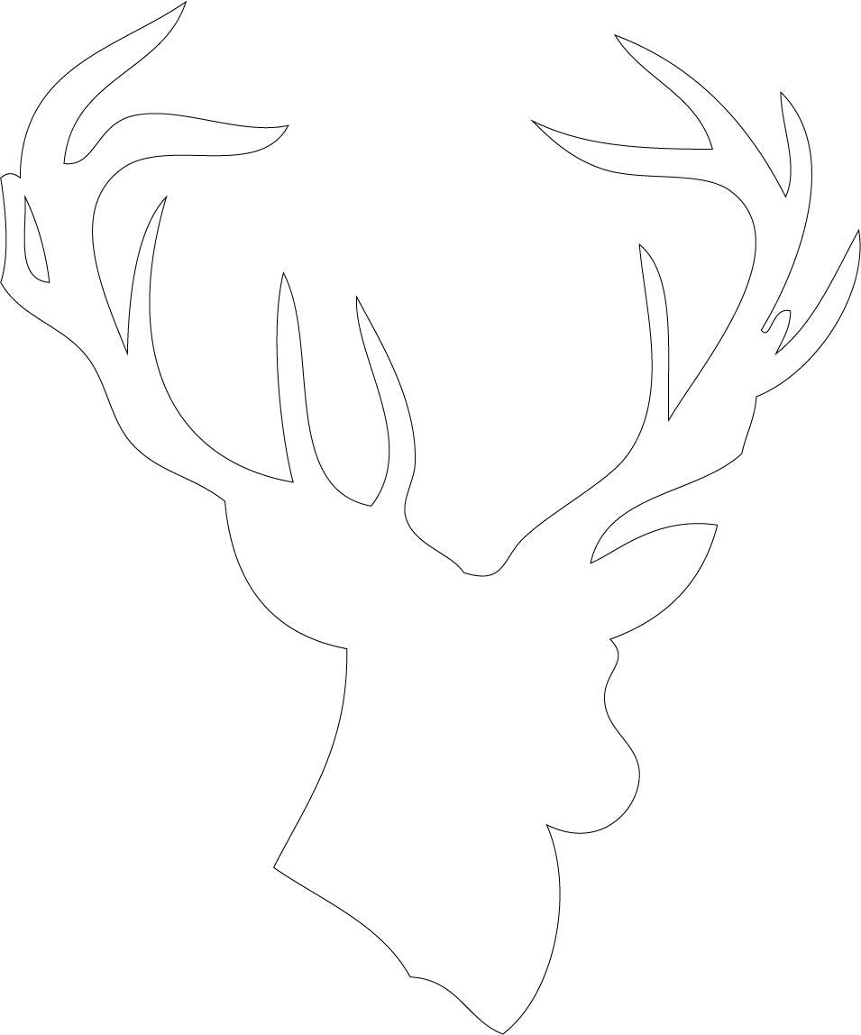 Decaltor Deer Head Wildlife Vinyl Decal for Car Window Laptop