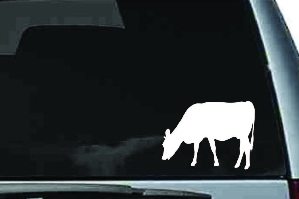 Picniva Cow Sty1 Vinyl Car Window Decal, Approx 5 in
