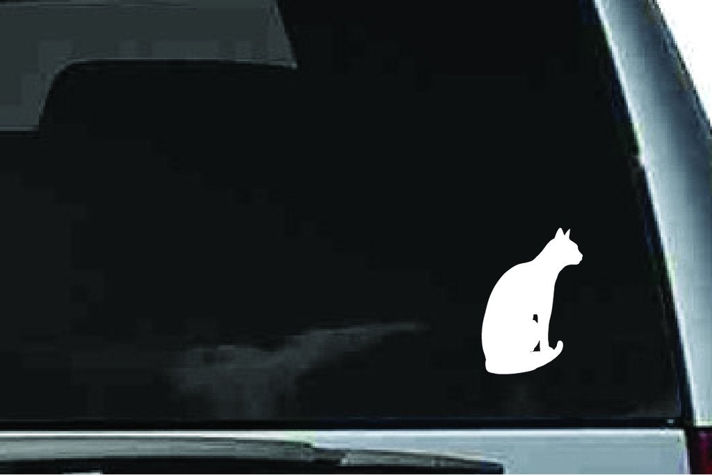 Picniva Abyssinian Cat Sty8 Vinyl Car Window Decal, Approx 5 in
