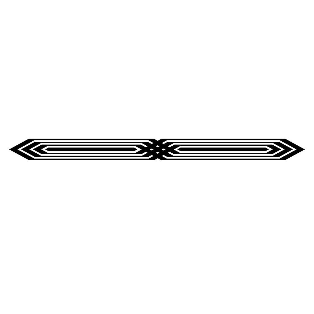 Picniva sty211 Racing Car Body Side Stripes Sticker Decal 2 Pcs