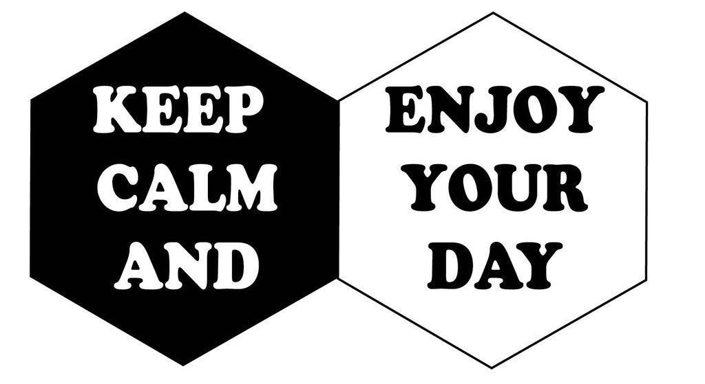 Picniva Keep Calm And Enjoy Your Day Quote Removable Vinyl Wall Decal - Color: keep calm and enjoy your day