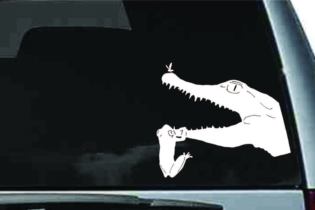 Picniva Alligator Sty6 Vinyl Car Window Decal, Approx 5 in