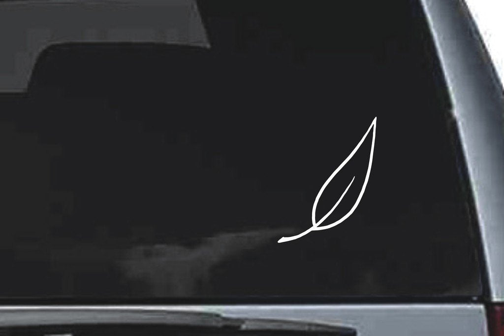 Picniva Small Leaf Clusters Design17 Vinyl Car Window Decal, Approx 5 in