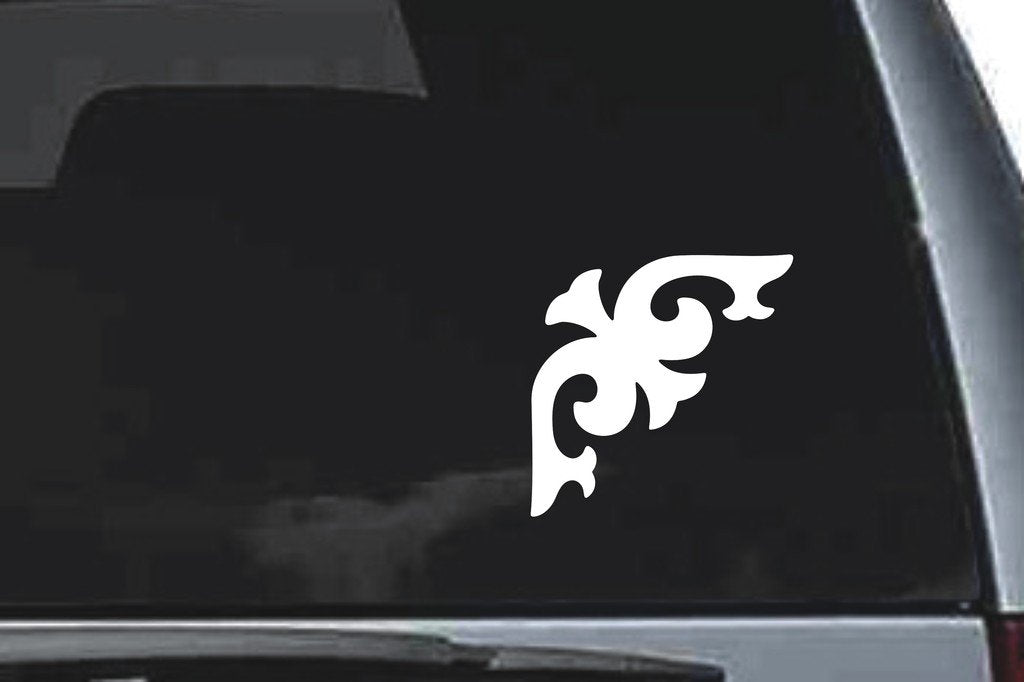 Picniva Scroll Sty72 Vinyl Car Window Decal, Approx 5 in