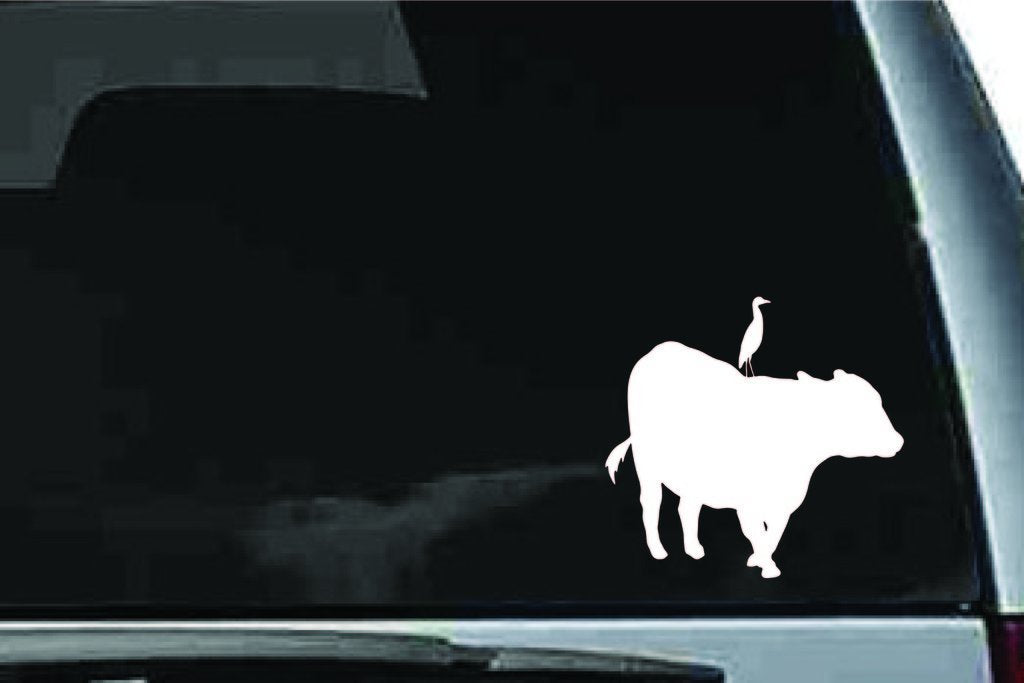 Picniva Cow Sty90 Vinyl Car Window Decal, Approx 5 in