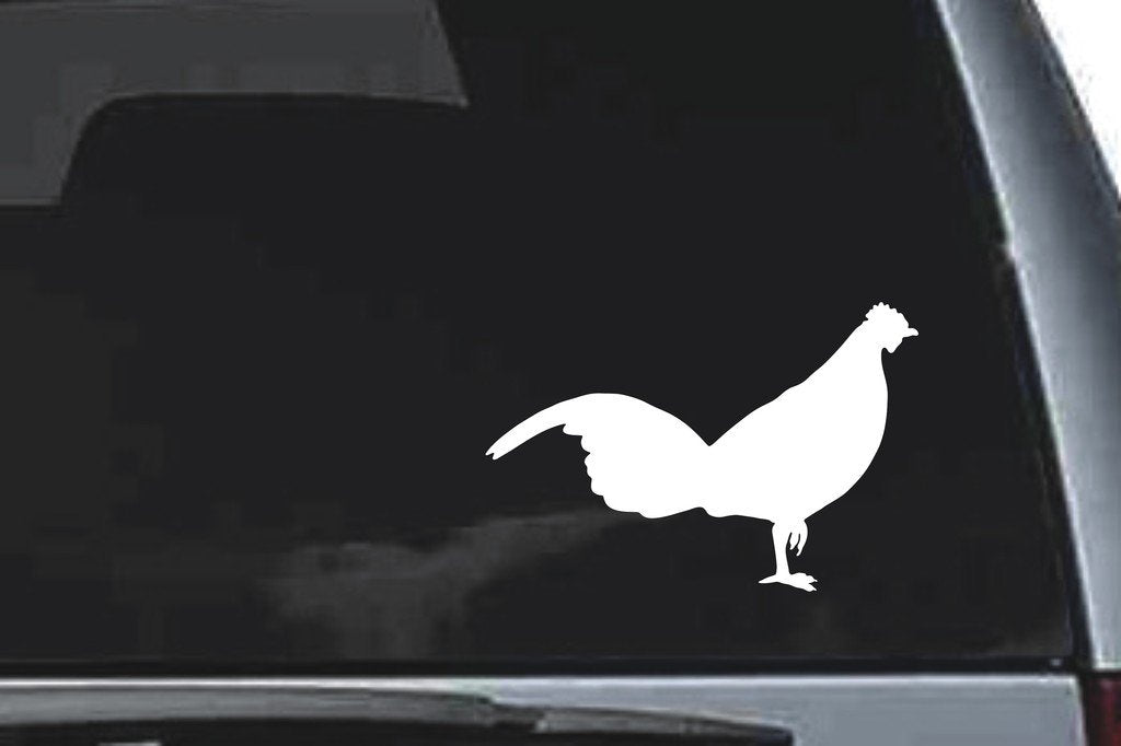 Picniva Fowl Sty32 Vinyl Car Window Decal, Approx 5 in