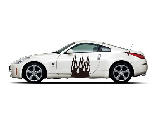 Picniva sty431 Vinyl Racing Stripes Car Body Side Decals, 2-Piece Set