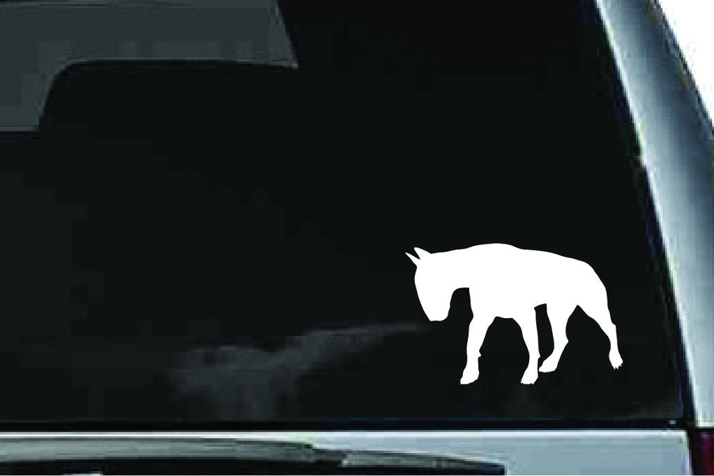 Picniva Bull Terrier Dog Sty18 Vinyl Car Window Decal, Approx 5 in