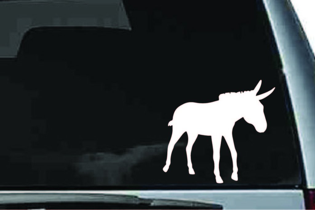 Picniva Donkey Sty17 Vinyl Car Window Decal, Approx 5 in
