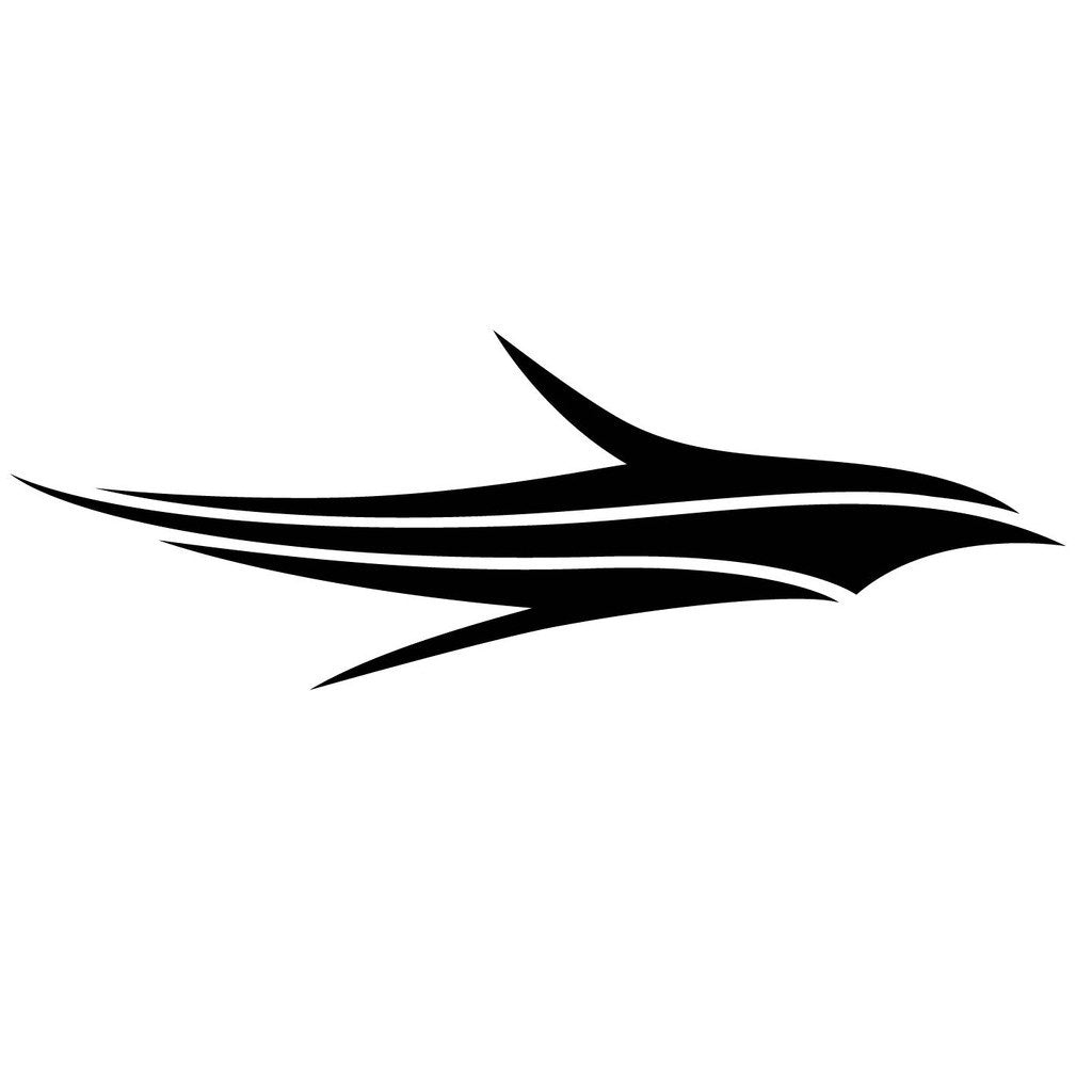 Picniva Style 101 Racing Side Stripe Vinyl Decals, 20 x 59 in, 2 Pc
