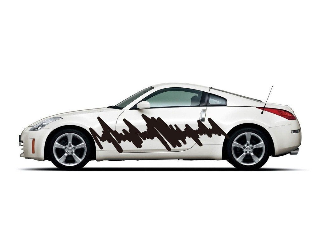 Picniva Style 295 Racing Side Stripe Vinyl Decals, 22 x 80 in, 2 Pc