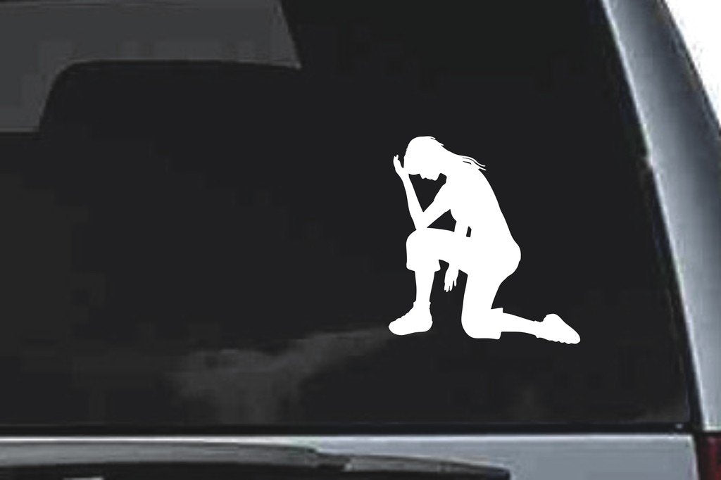Picniva Woman Sty6 Vinyl Car Window Decal, Approx 5 in