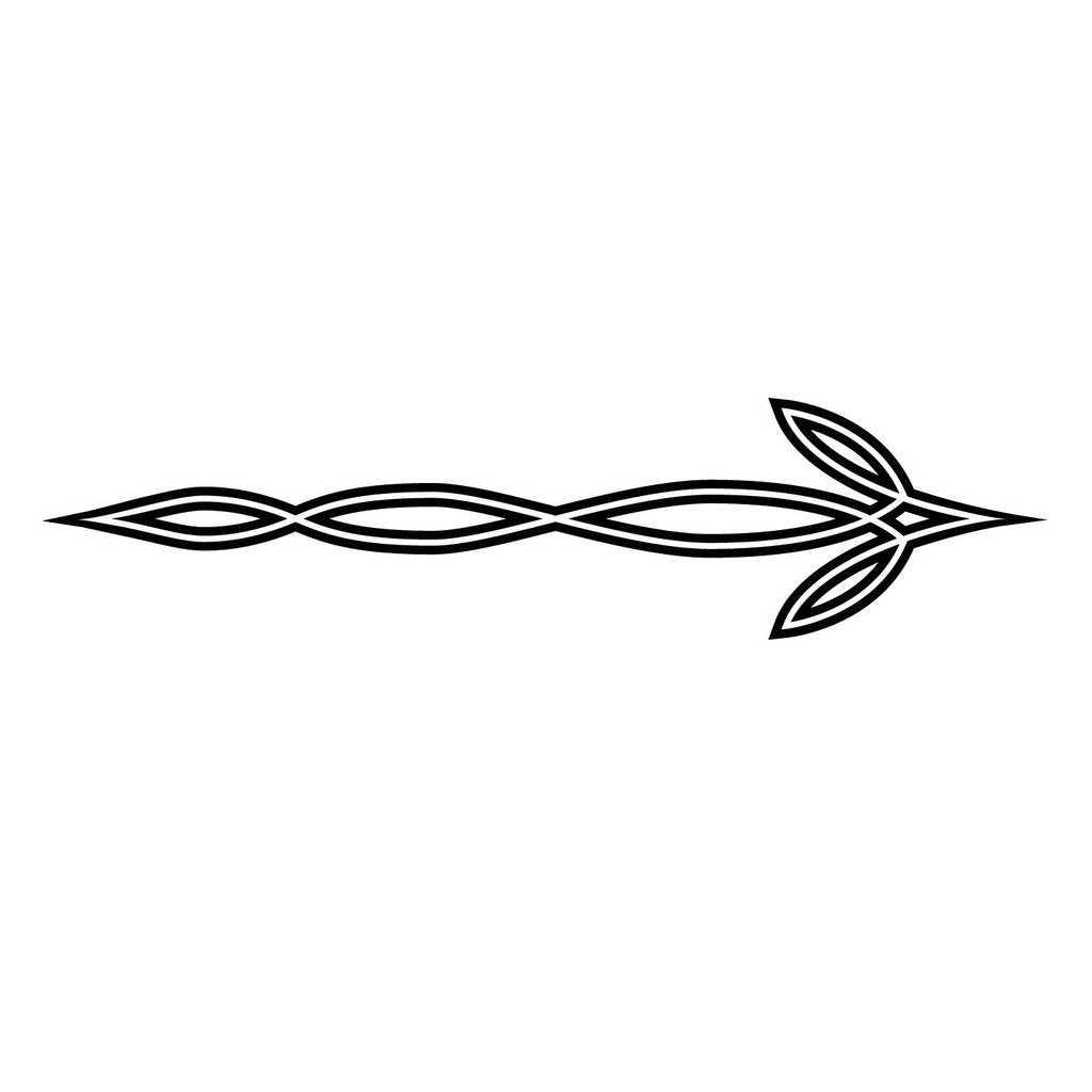 Picniva Style 121 Racing Side Stripe Vinyl Decals, 20 x 84 in, 2 Pc