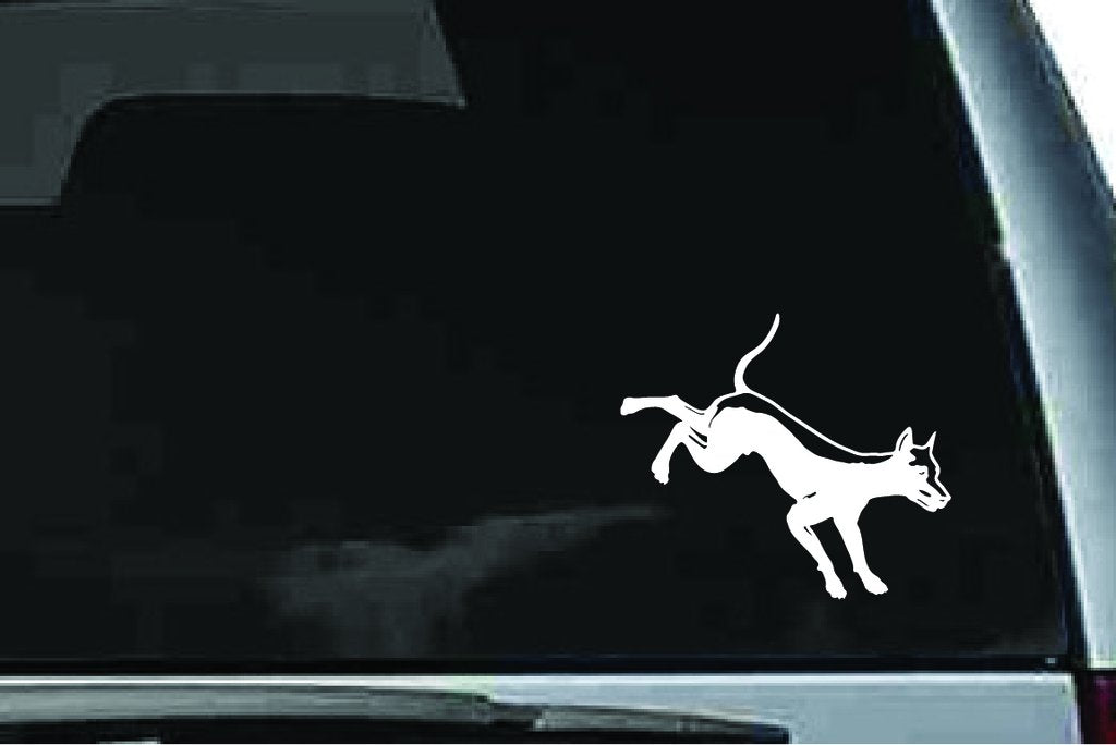 Picniva Doberman Dog Sty34 Vinyl Car Window Decal, Approx 5 in