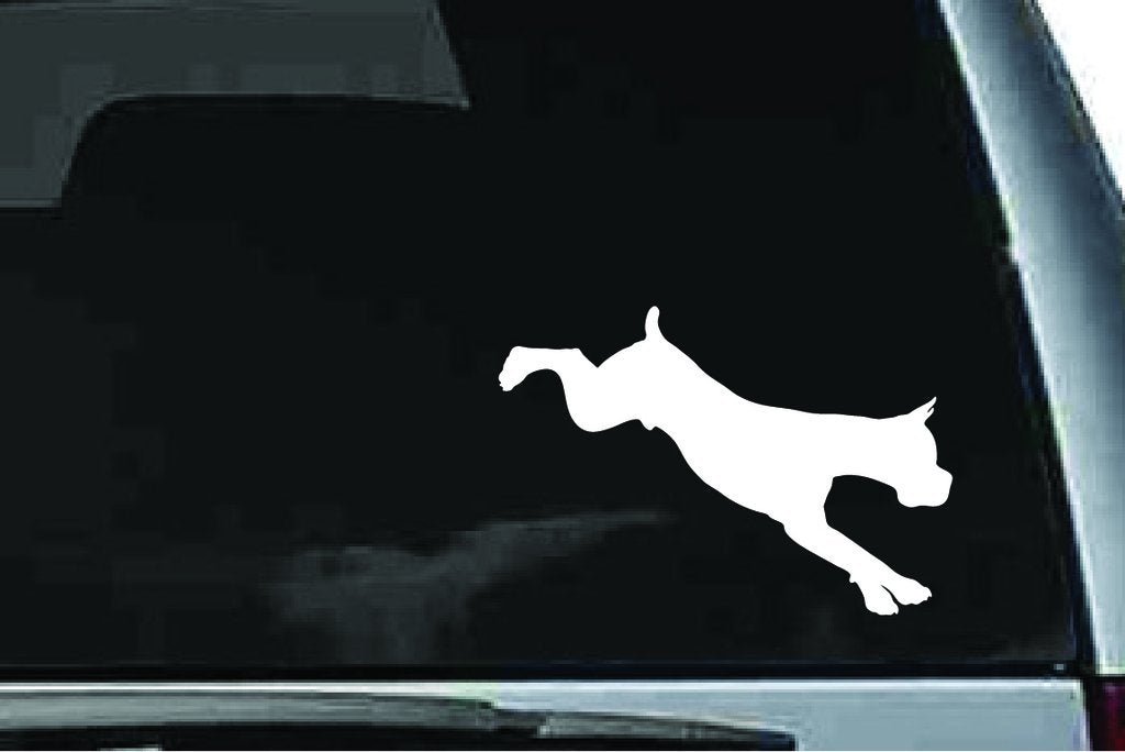 Picniva Boxer Dog Sty34 Vinyl Car Window Decal, Approx 5 in