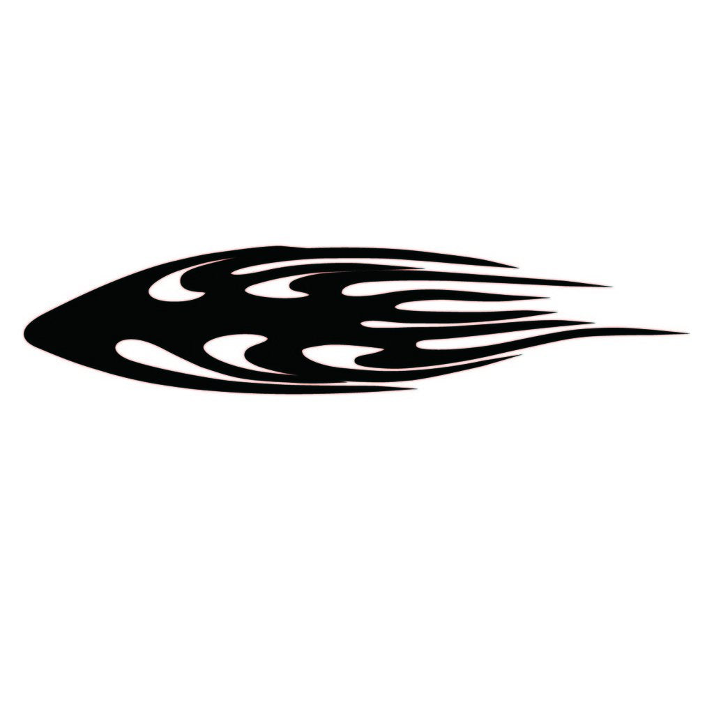Picniva Style 44 Racing Side Stripe Vinyl Decals, 11 x 50 in, 2 Pc