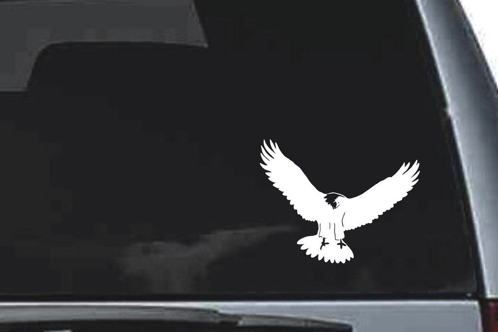 Picniva Eagle Sty7 Vinyl Car Window Decal, Approx 5 in