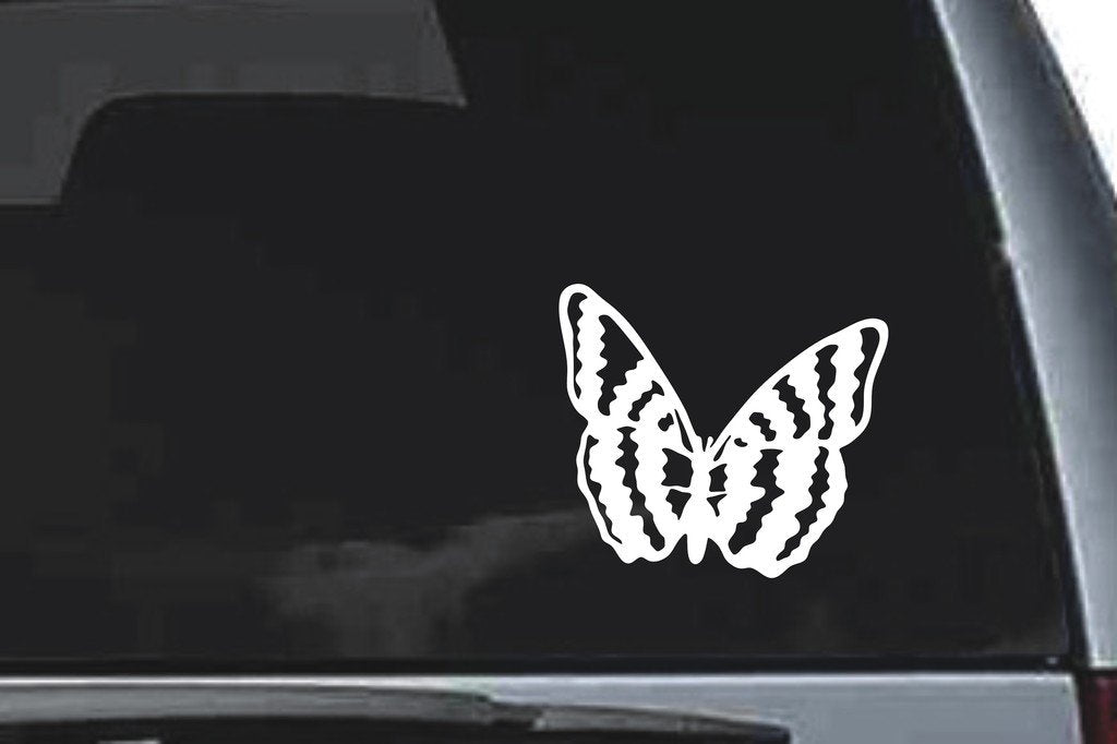 Picniva Butterfly Sty7 Vinyl Car Window Decal, Approx 5 in